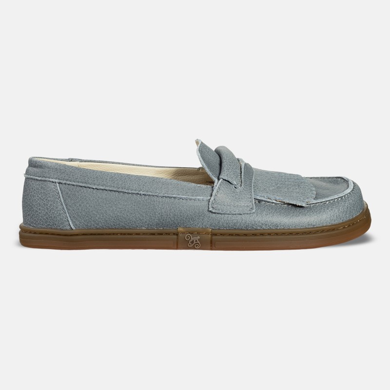Damskie wsuwane mokasyny barefoot - Pienza Azzuro
