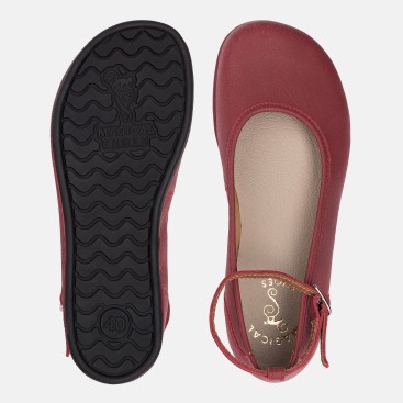 Elegant barefoot shoes for women - ADA RED