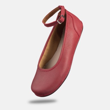 Elegant barefoot shoes for women - ADA RED