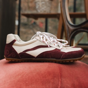 Męskie sneakersy barefoot - LEGEND - CLARET