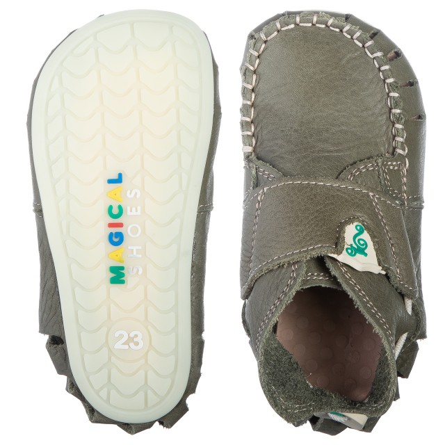 Buty barefoot dla dzieci - MOXY KHAKI