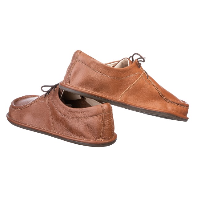 Leder barfußschuhe für Damen - CAMERON COGNAC