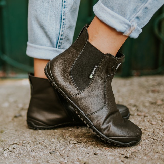 Vegan Barfußstiefel für Damen - Lupino Vegan Black