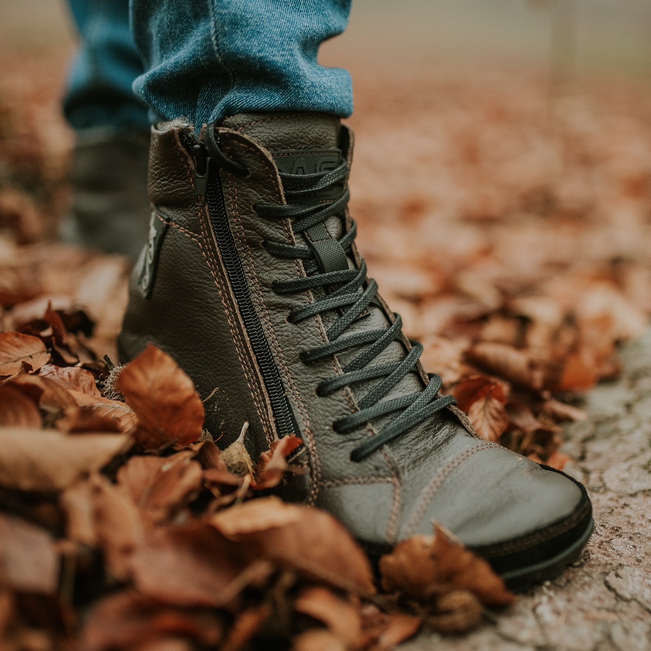 męskie buty zimowe typu barefoot