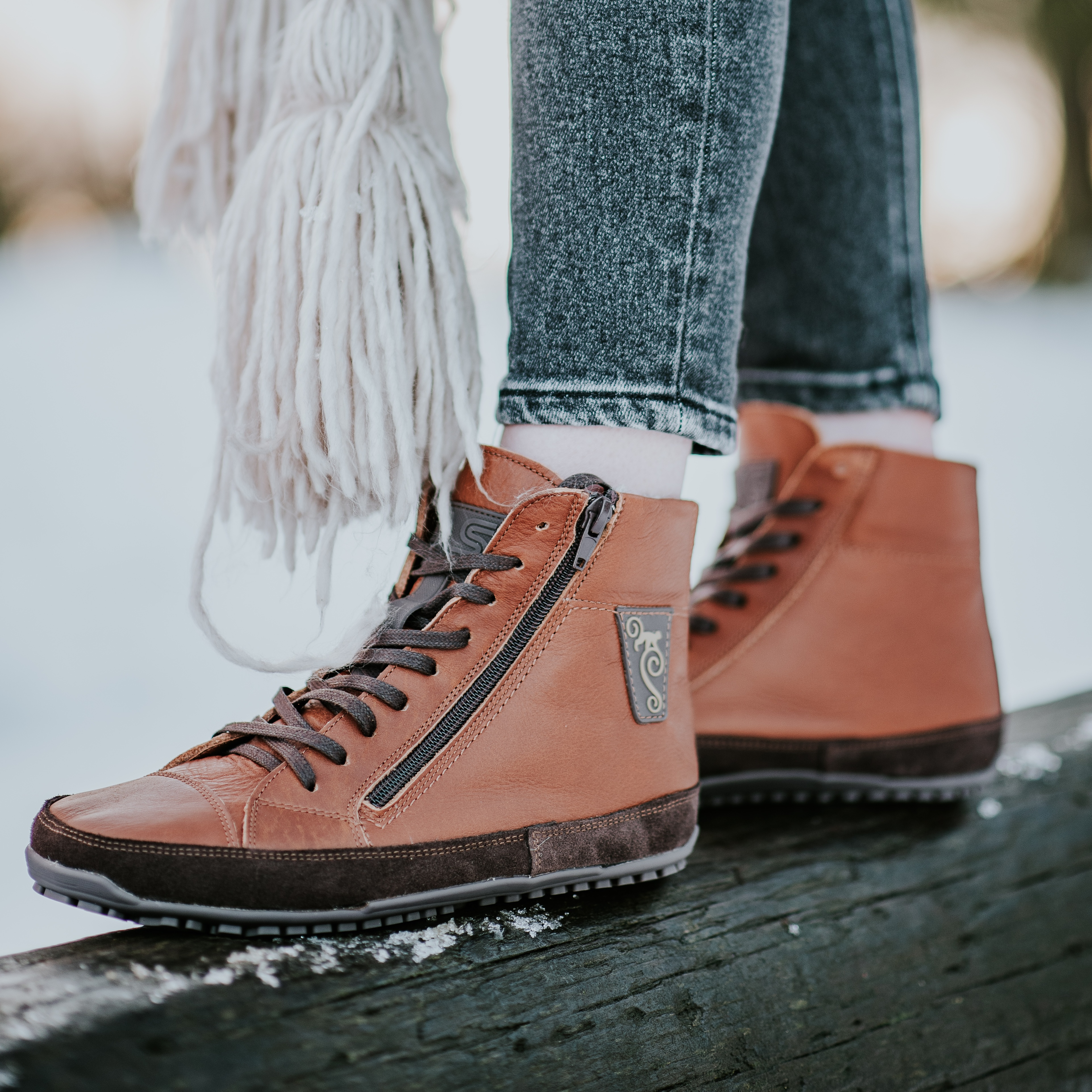 damskie zimowe obuwie barefoot