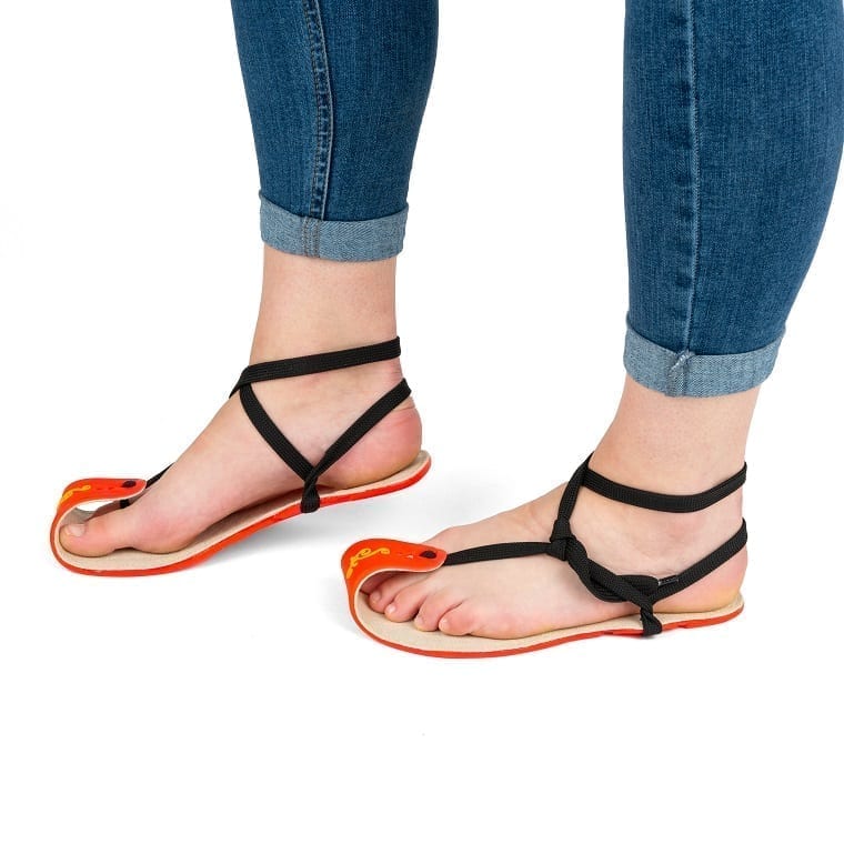 Barefoot Running Sandals Magical Shoes Orange