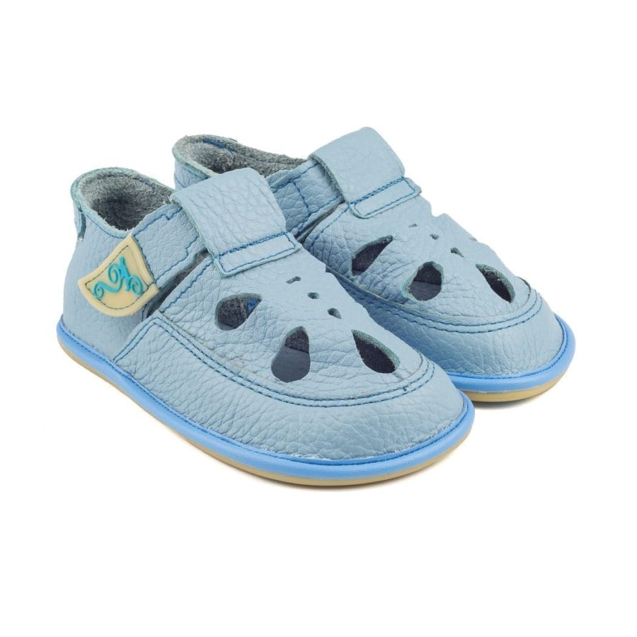 Sandały dziecięce COCO BABY BLUE minimalistczne