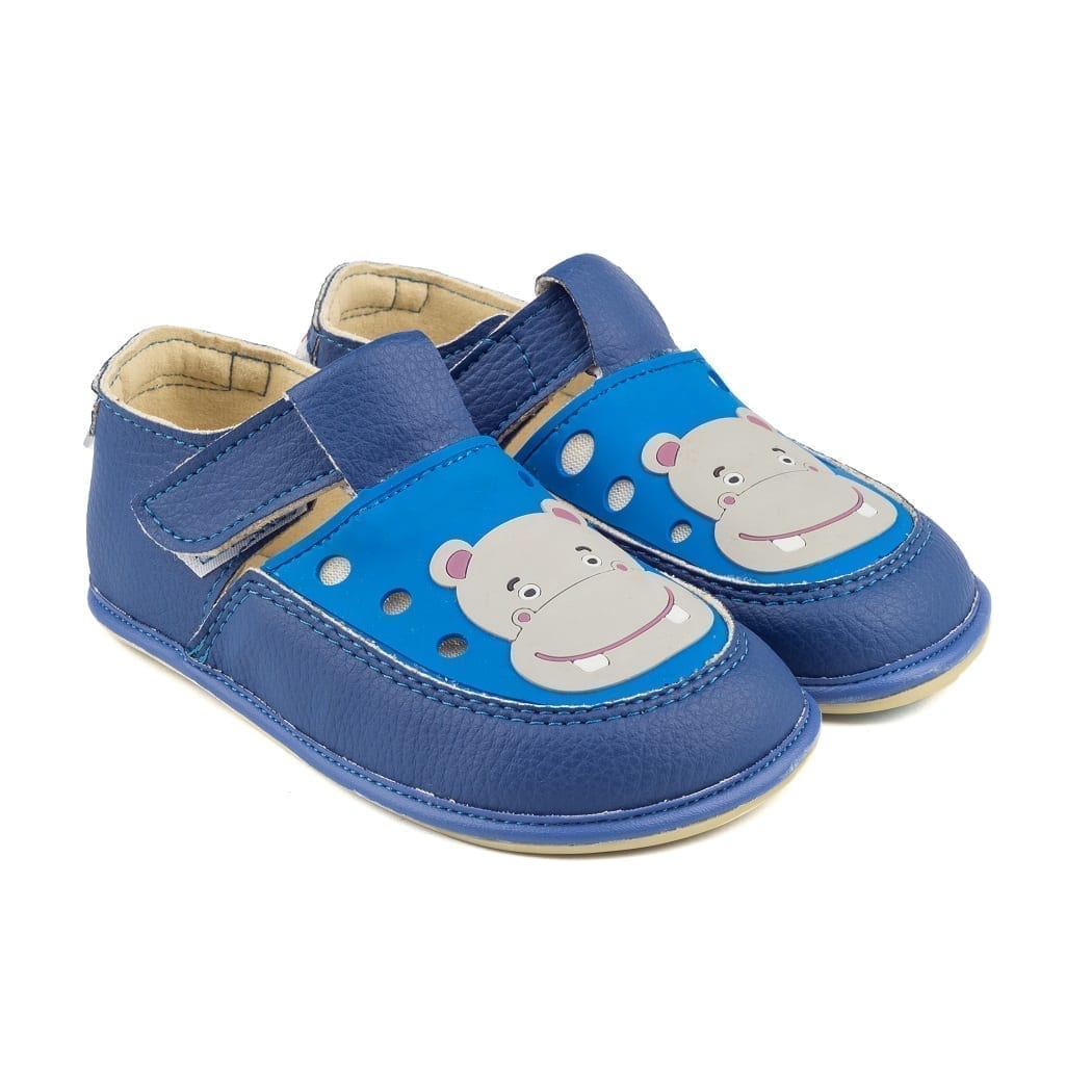 Barefoot shoes for kids GAGA HIPPO BLUE VEGAN - Magical Shoes