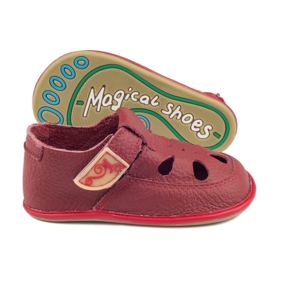 buty minimalistyczne dla dzieci COCO red