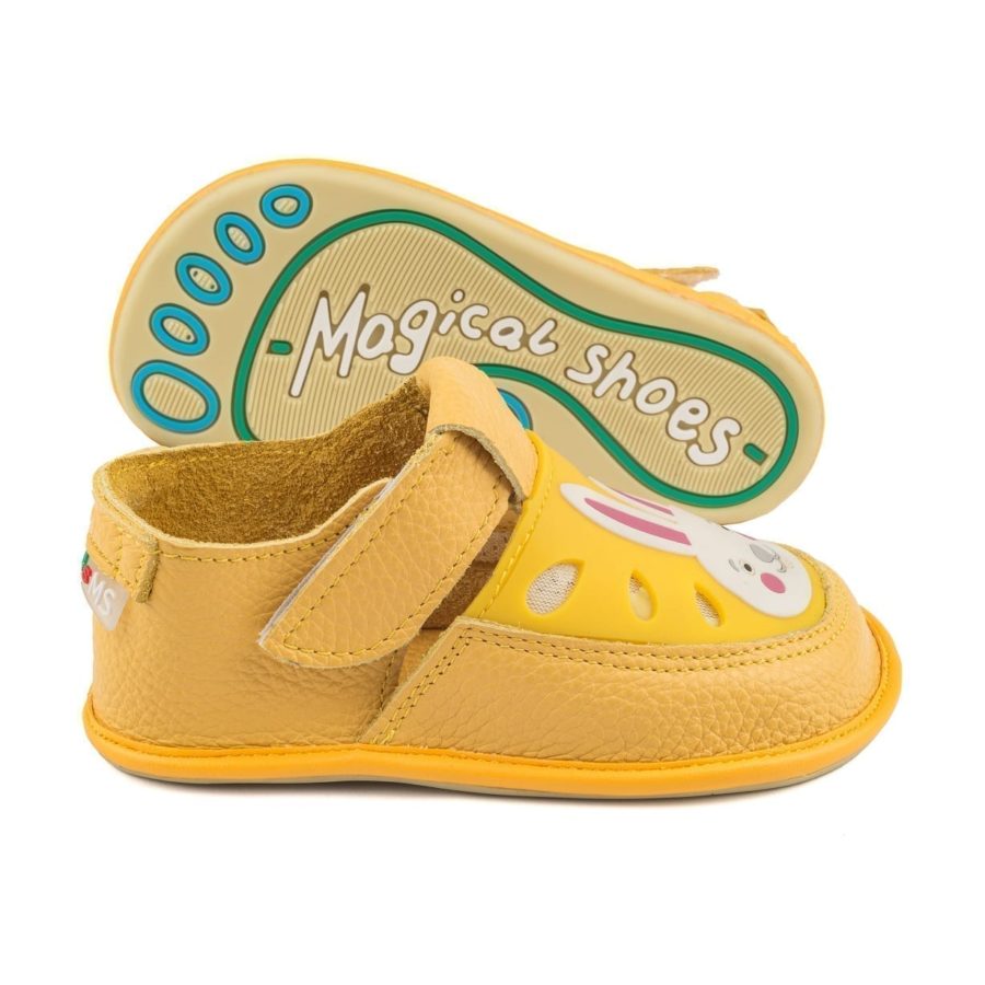 letnie żółte buty dziecięce na rzep Magcial Shoes GAGA