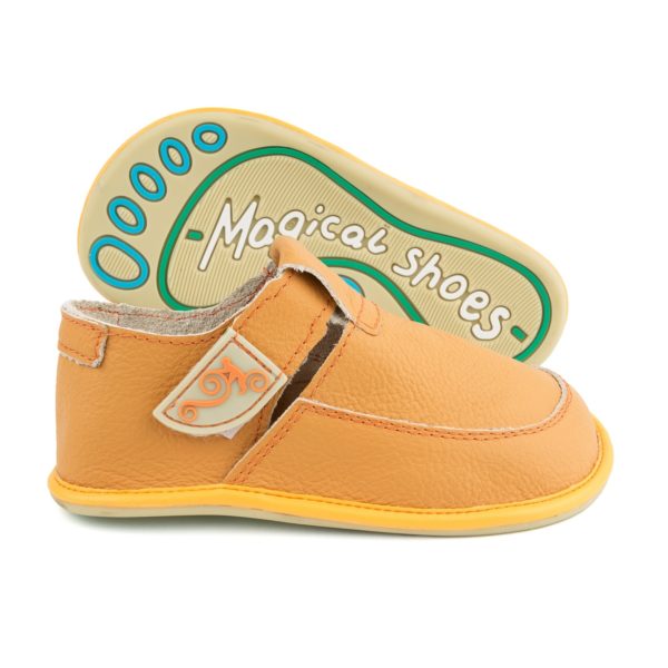 colorful kids barefoot shoes Magical Shoes LULU Yellow