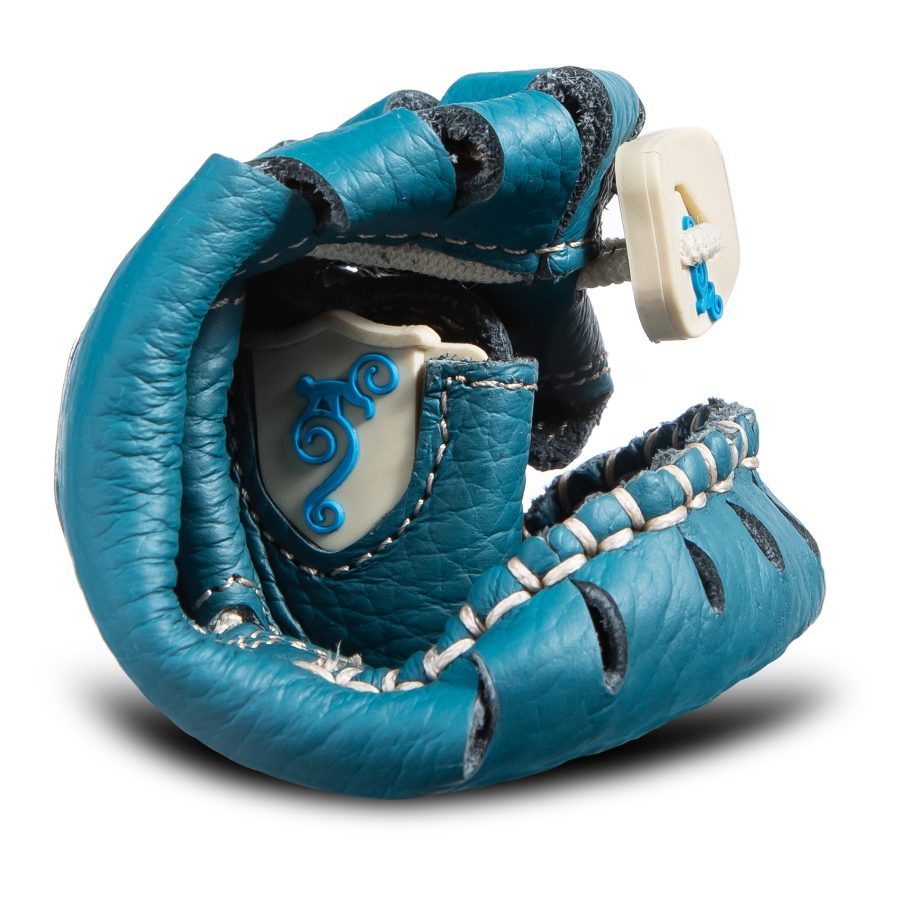 elastyczne kapcie ze skóry dla dzieci - Magical Shoes MOXY BABY BLUE
