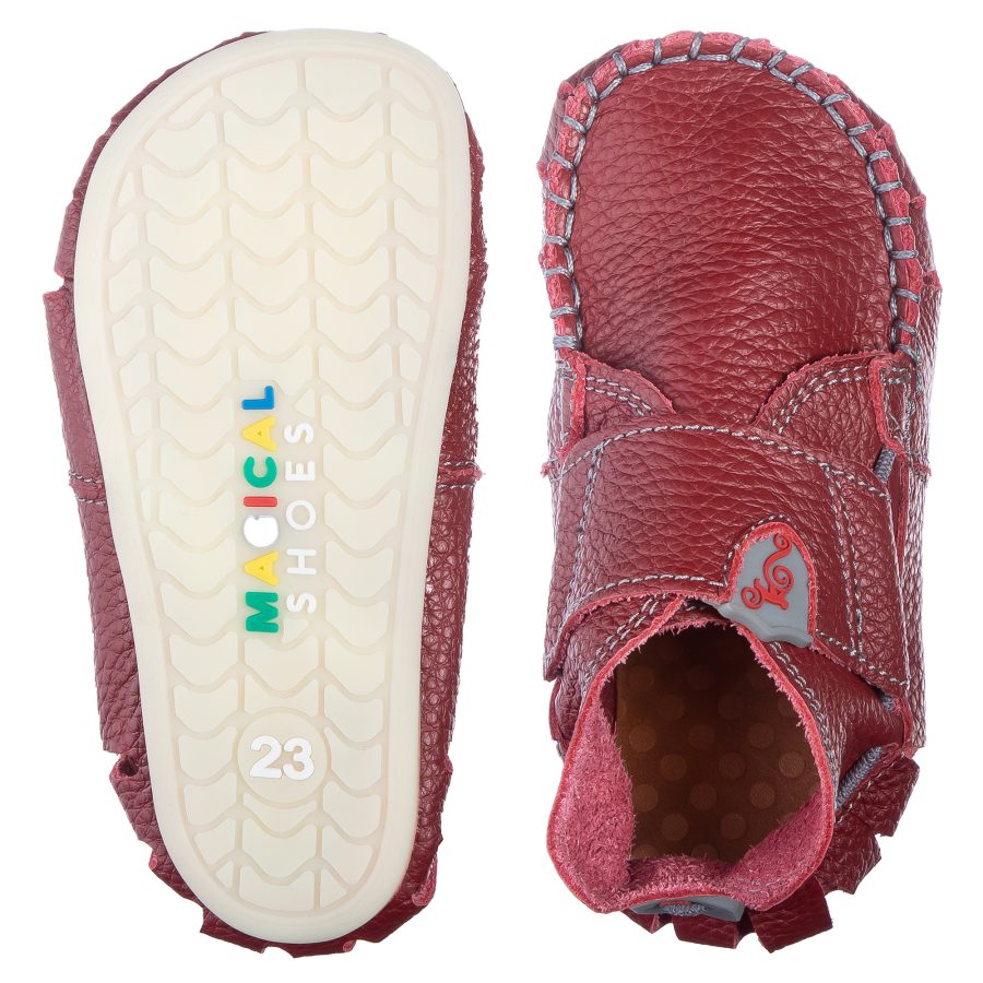 wide toebox kid's sandals - MOXY RED