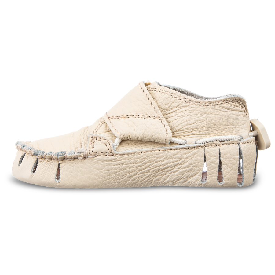 Leather, barefoot loafers for baby - MOXY BABY