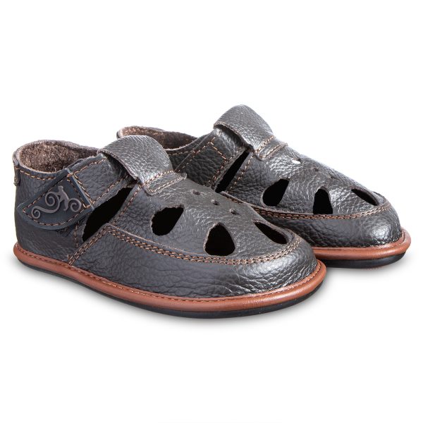 Children's leather barfefoot shoes - Magical Shoes Coco