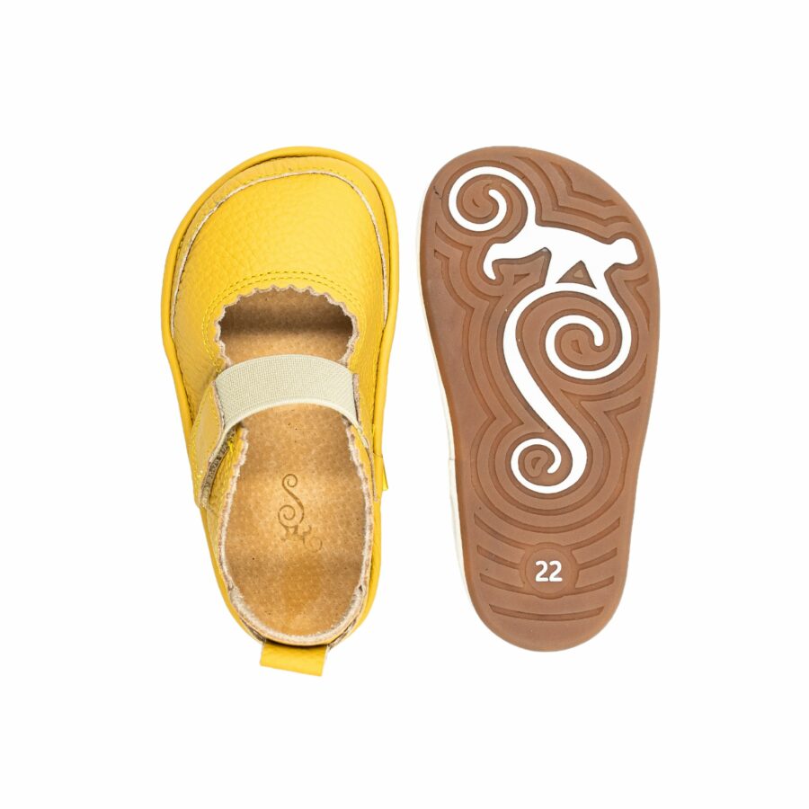 Barefoot boty pro dívky GLORIA YELLOW