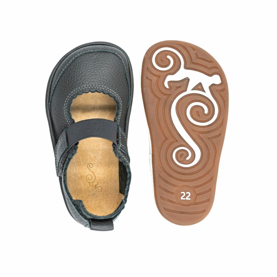 Barefoot boty pro dívky GLORIA DARK GRAY