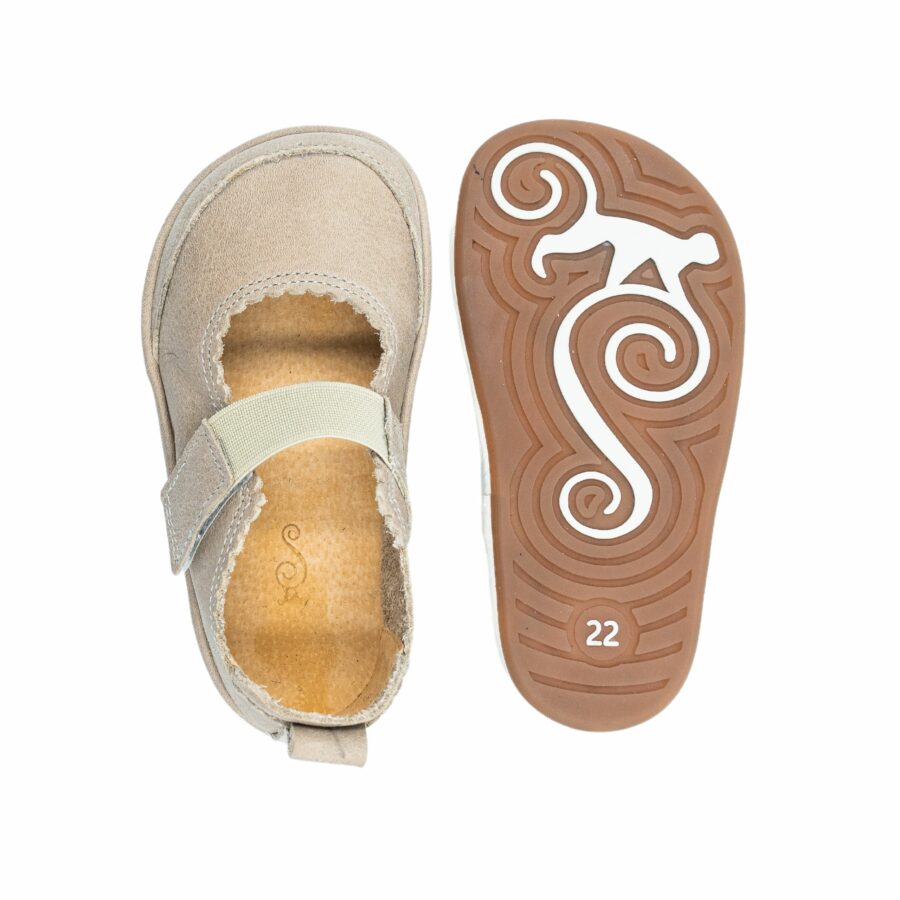 Buty barefoot dla dziewczynki - GLORIA Latte