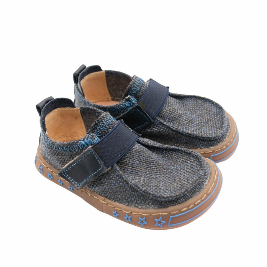 Buty dziecięce barefoot - RICO Navy lue